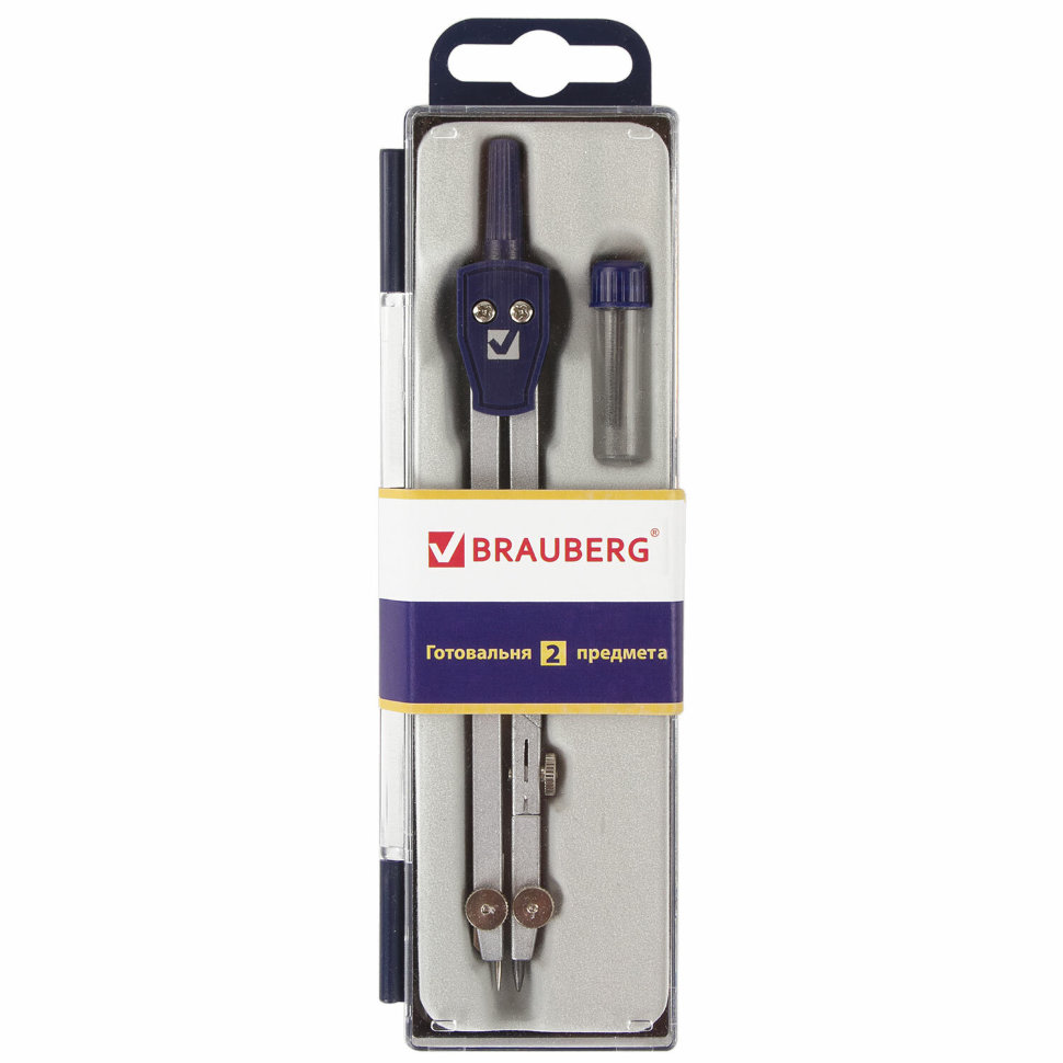 Готовальня для черчения Brauberg Student Oxford 2 предмета в пенале 210323 цена за 4 шт , 